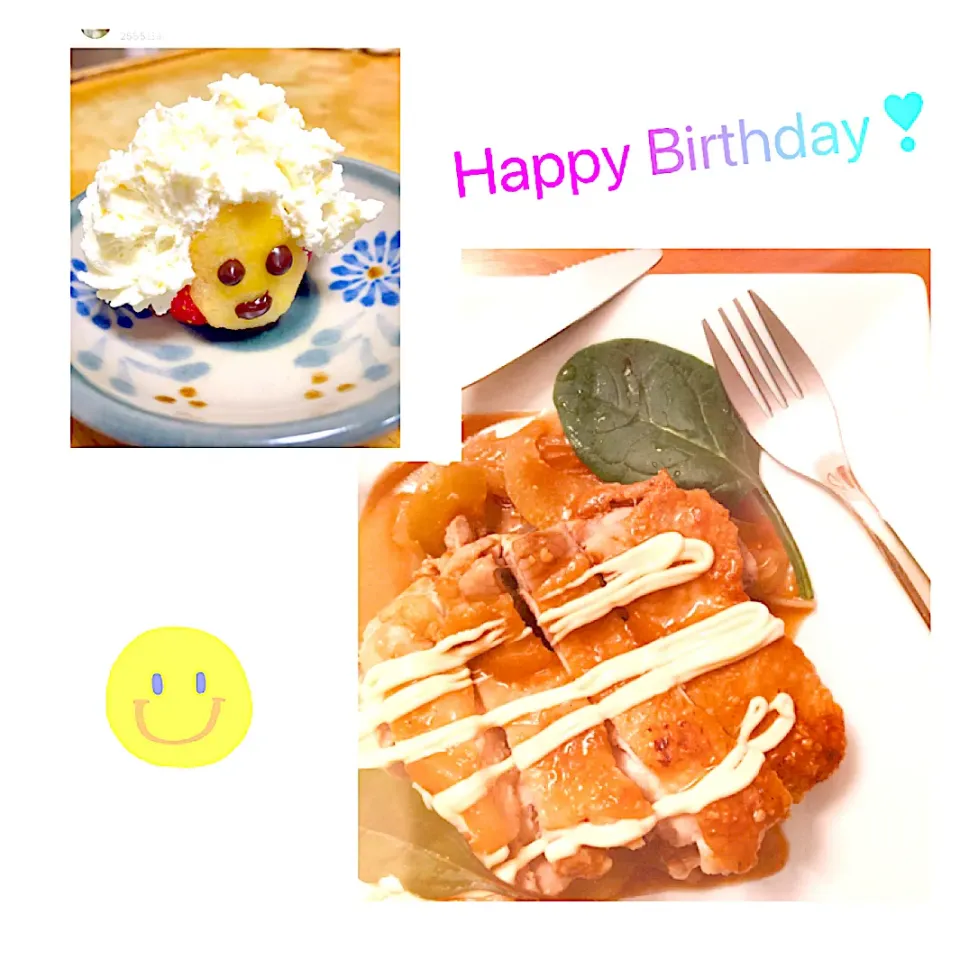 ボンバーさんの料理 万能味ソースでうっまいぞおー🐘パオーん♪お誕生日おめでとう❣️|りまこさん