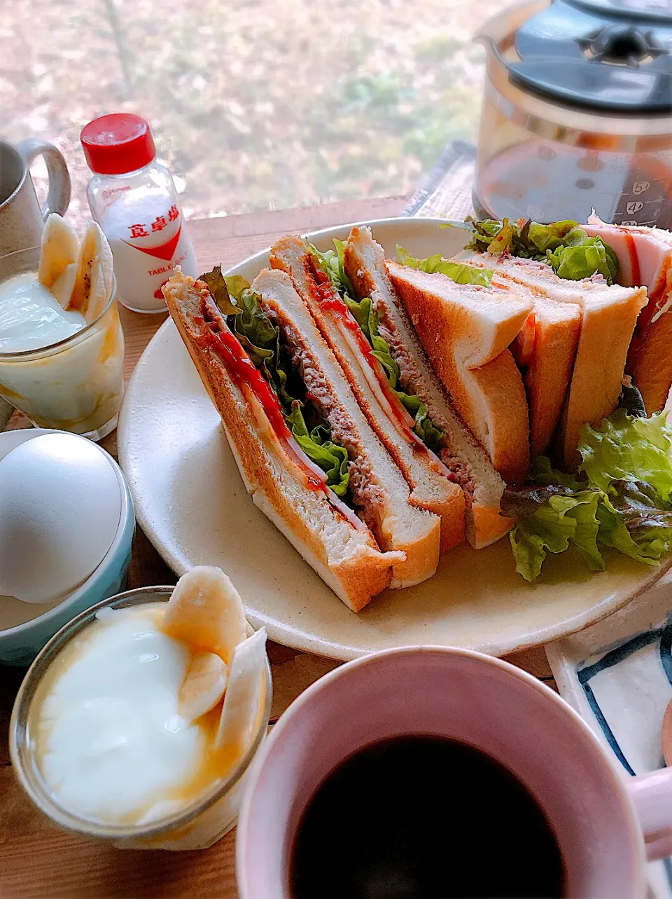 今年最後の朝ご飯SD😊🥪|しんさんさん