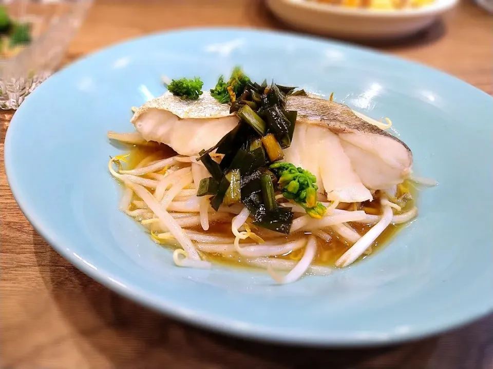 鱈ともやしのにら醤油|古尾谷りかこさん