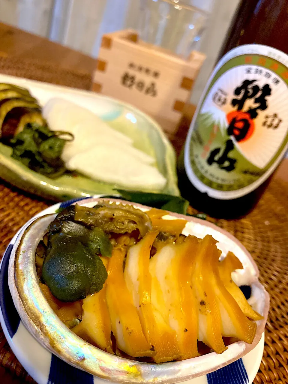 鮑の酒蒸しと朝日山😋🍶💕✨😍|アイさん