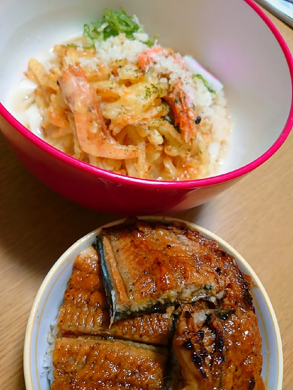 年越しきしめん＆うなぎ丼|おもちさん