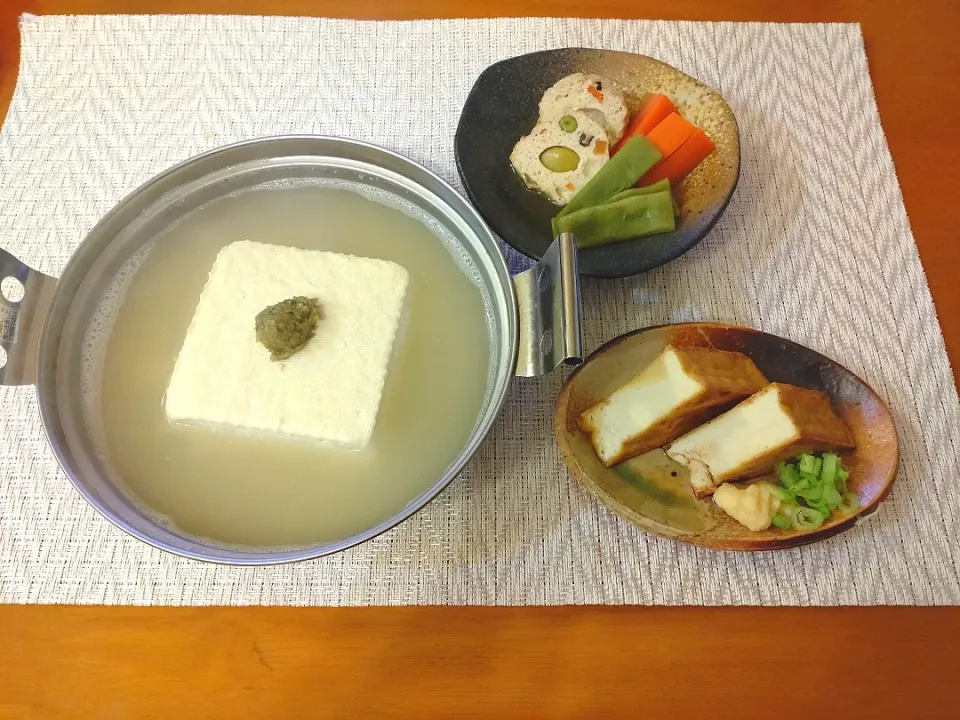 ☆豆腐鍋
☆生厚揚げ
☆銀杏ヒロウスの煮物|chikakoさん