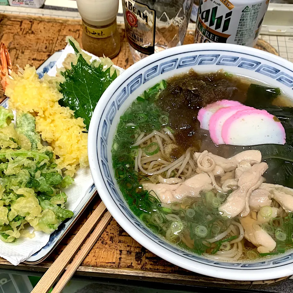 Snapdishの料理写真:年越し天ぷら蕎麦|にょんにいさん