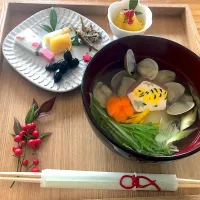 Snapdishの料理写真:明けましておめでとうございます。お雑煮ブランチ|shinoさん