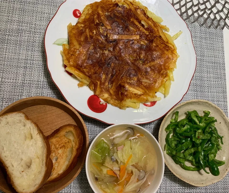 1月1日夜はポテトチーズと春雨スープ|とももさん