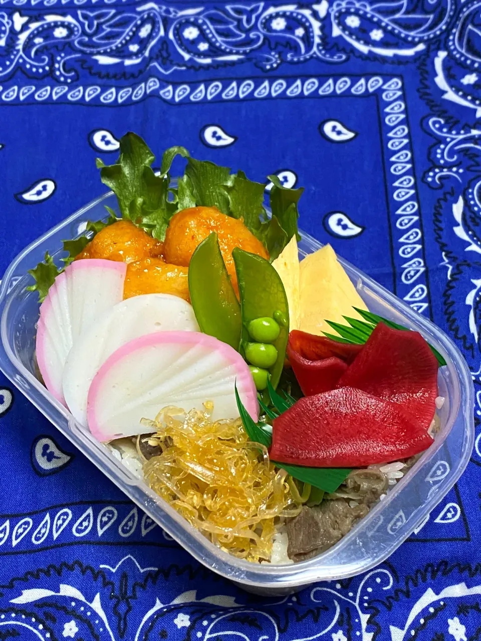 息子のお弁当(下の子用のっけ弁😃)|かあたんさん