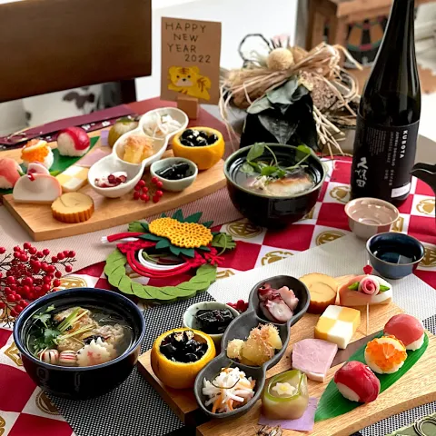 「ほんだし®」を使ってみたSnapdishの料理・レシピ写真:HAPPY NEW YEAR 2022 1月2日の朝