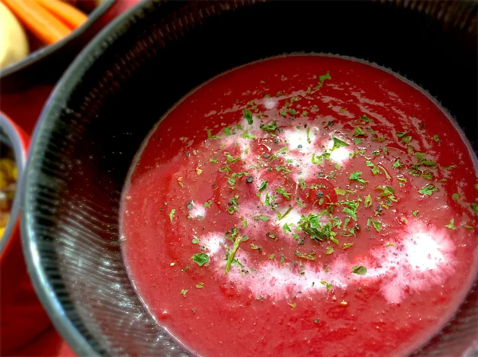 Velvety and creamy beet soup / ビーツのポタージュスープ|Sayaka Jinsenji Huletteさん