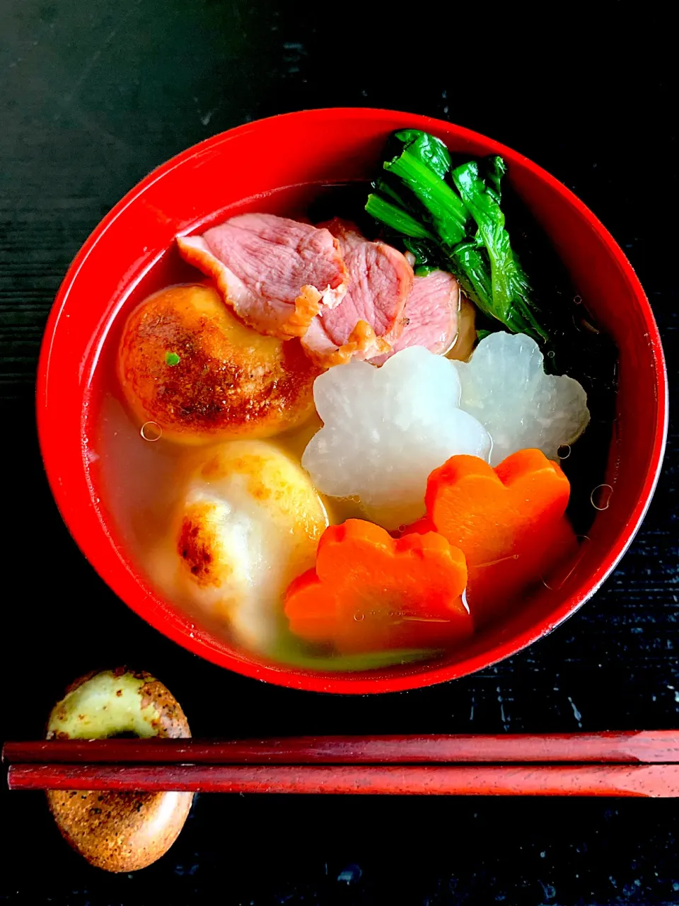 鴨肉のお雑煮|カウボーイさん