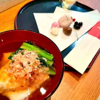 Snapdishの料理写真:お雑煮と豆栗柿|くろあおさん