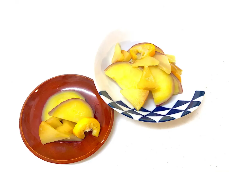 サツマイモとリンゴの柚子はちみつ🍯煮|まさよ☺︎さん