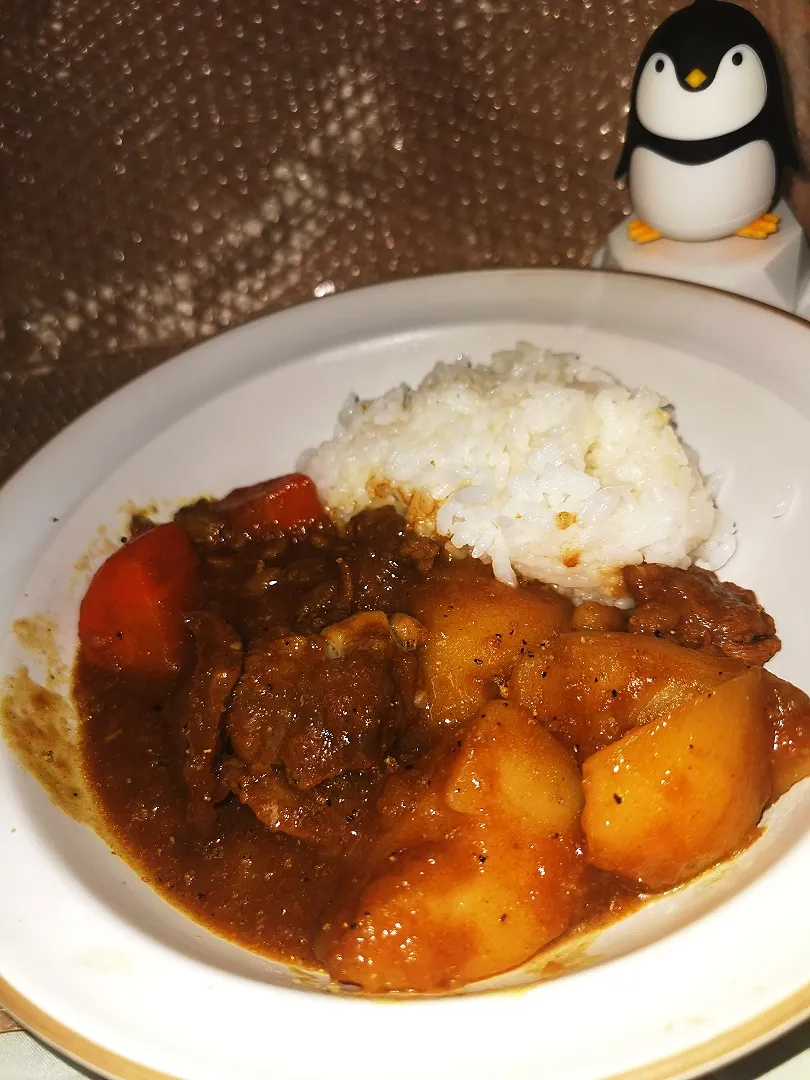 ホットクック〜🥰👌牛すじ肉カレー|ペンギンさん