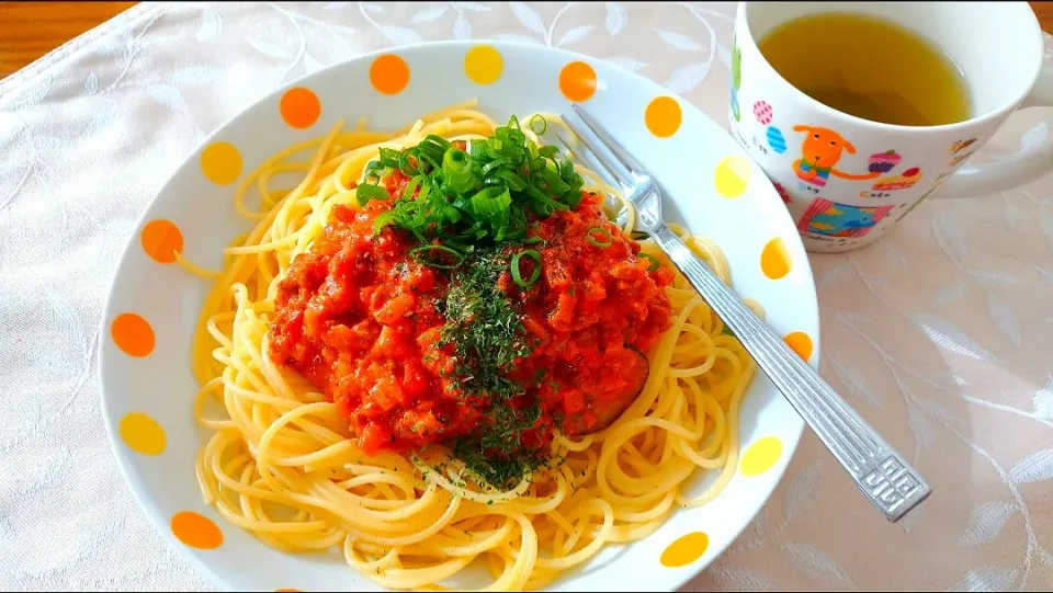 1/3のお昼ごはん
大豆ミートでミートソースパスタ🍝|卯月さん