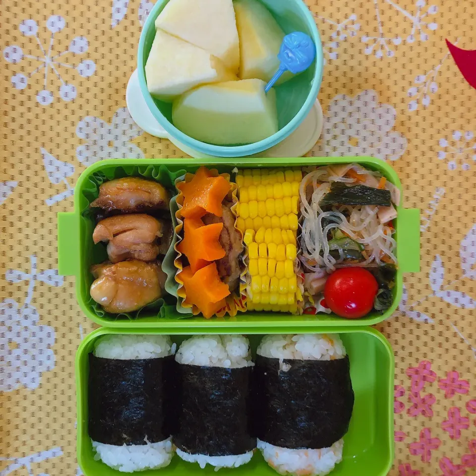 Snapdishの料理写真:夏休み学童お弁当|でこちゃびんさん