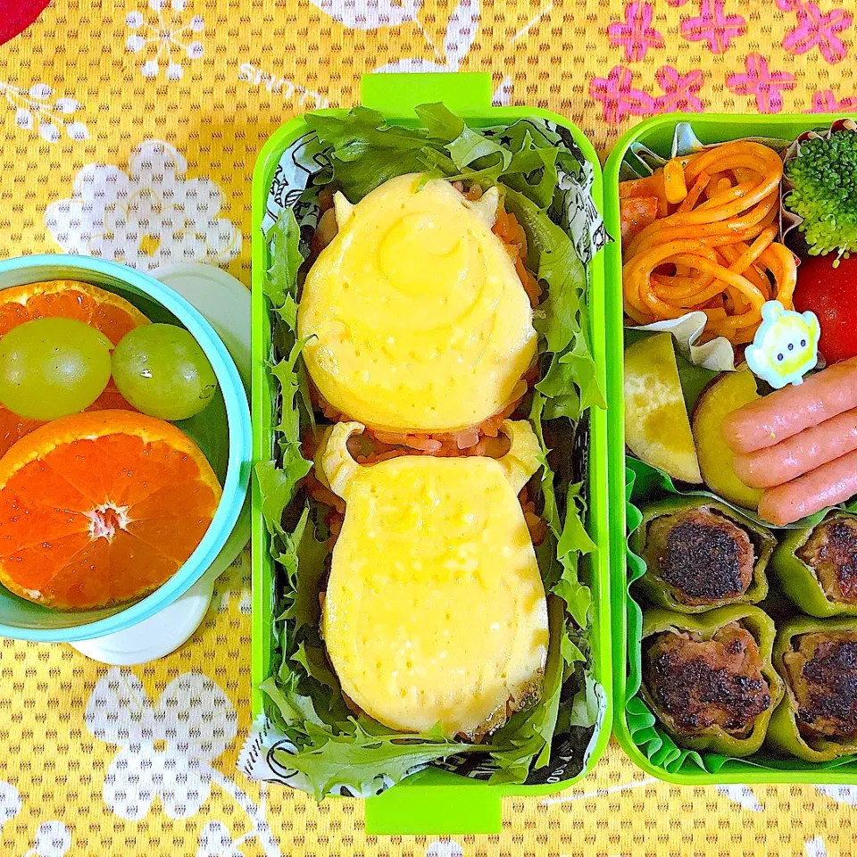 夏休み学童お弁当　オムライス|でこちゃびんさん