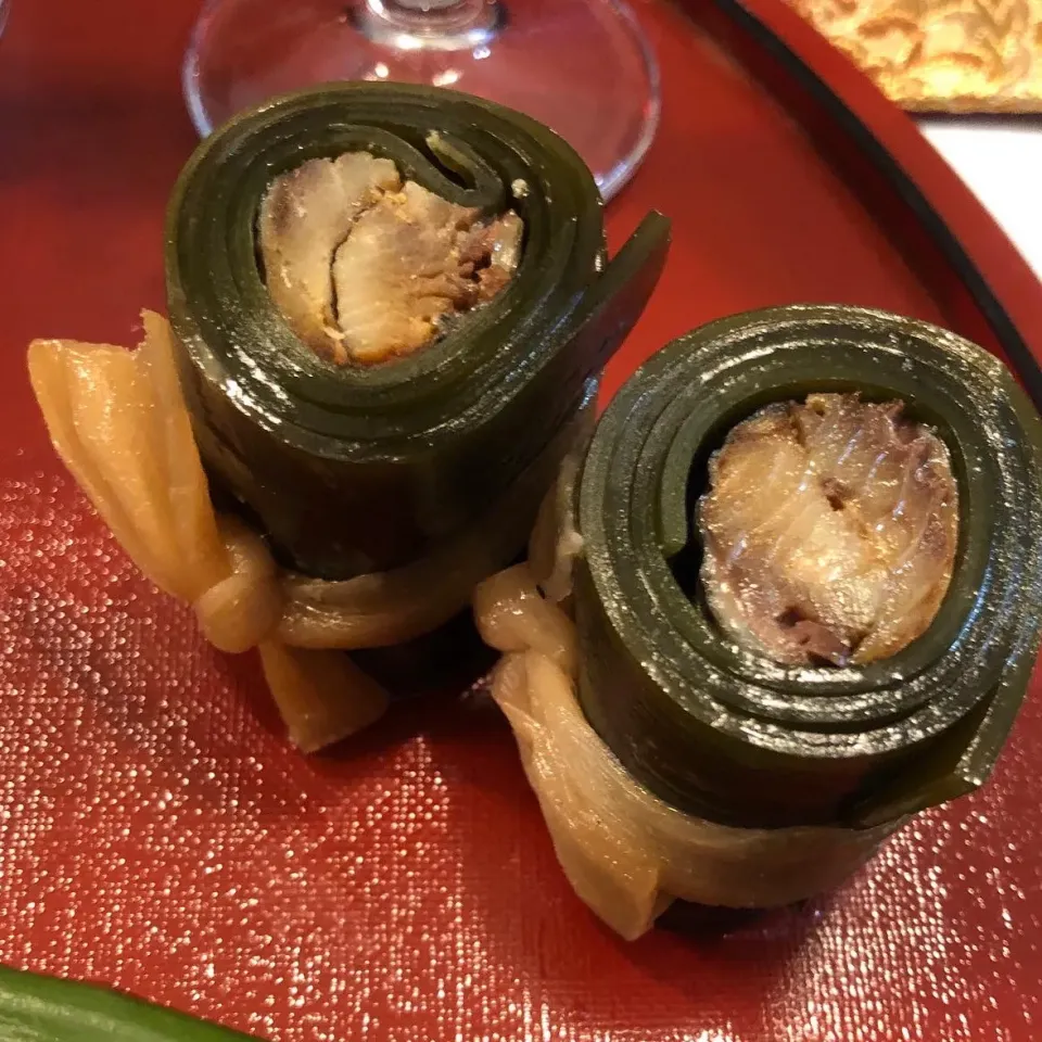 Snapdishの料理写真:身欠ニシンの昆布巻き|adriablueさん