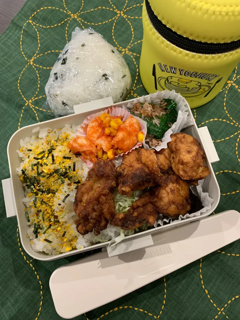 Snapdishの料理写真:新年初の塾弁　　４コマびっちり。|mibentoさん