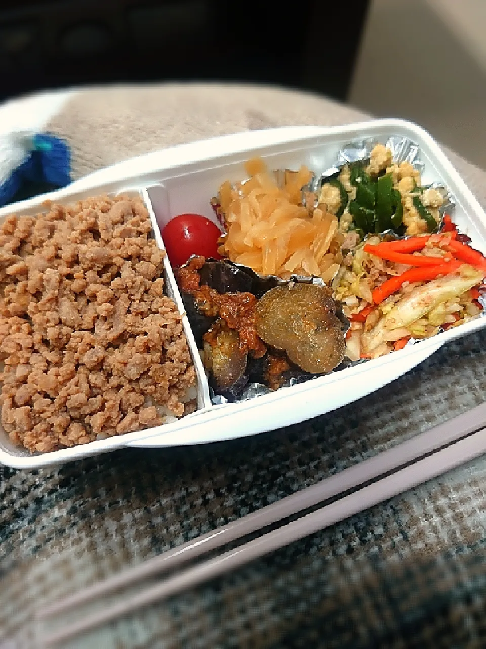 Snapdishの料理写真:そぼろ弁当|無限さん