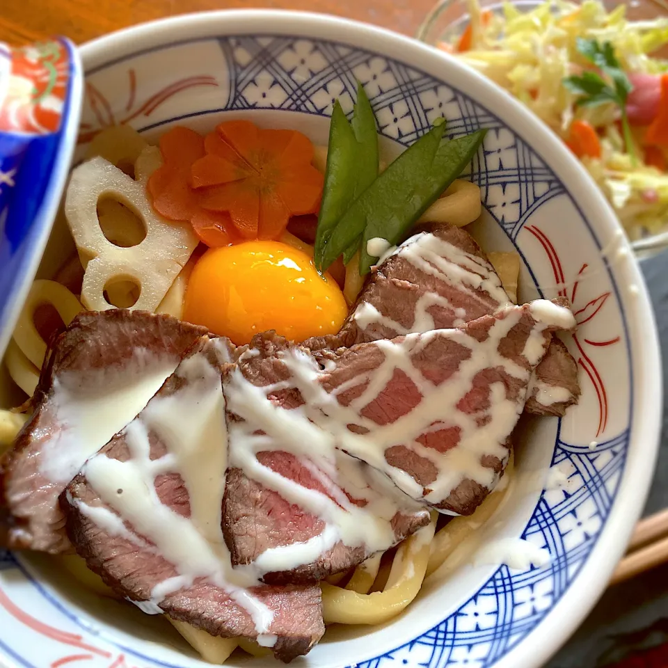 お昼ごはんはローストビーフうどん|Kさん