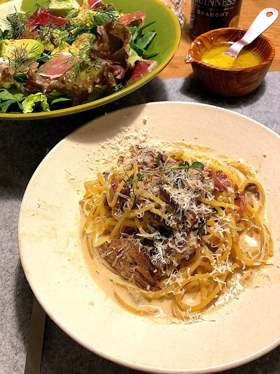 ポルチーニのクリームパスタ🍝|けんちんさん