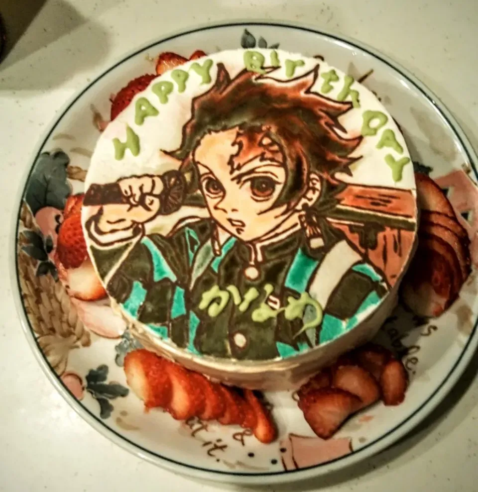 Snapdishの料理写真:☆去年の誕生日ケーキ☆|ミッキーさん