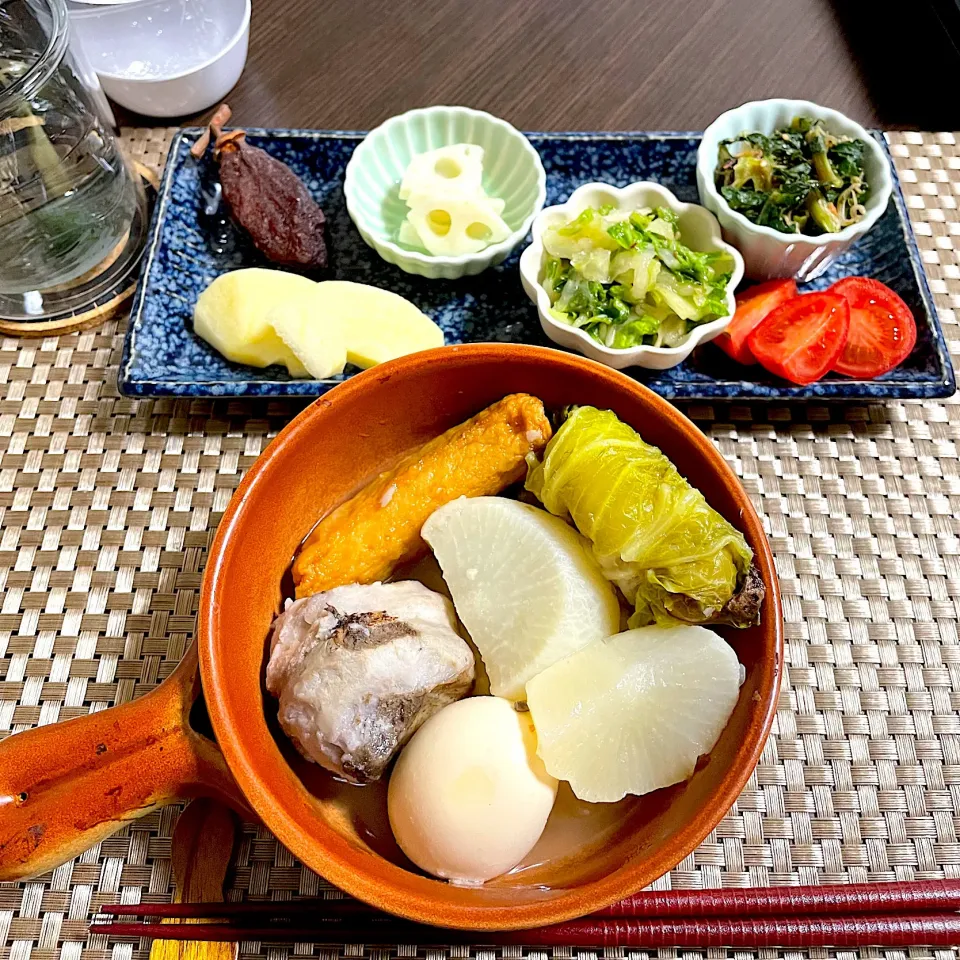 Snapdishの料理写真:1/5晩ご飯：おでん風煮|ななみんさん