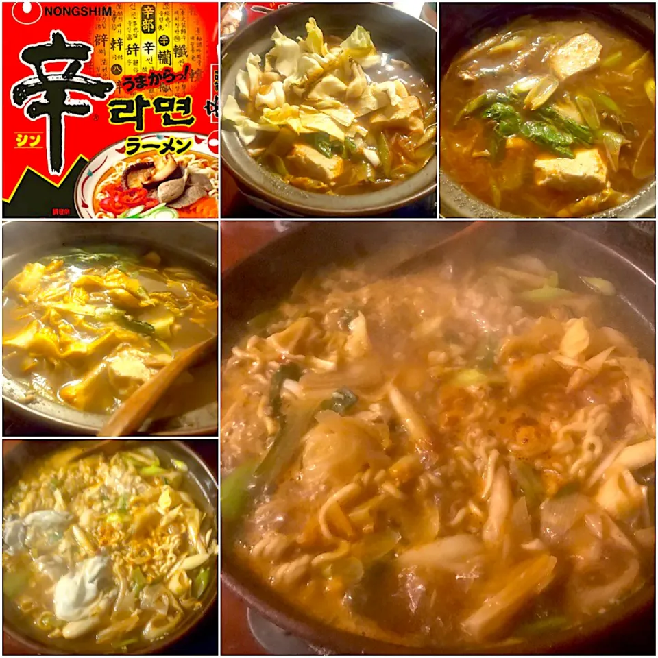 Midnigh  meals🌝年越し牡蠣辛拉麺🔥|🌈Ami🍻さん