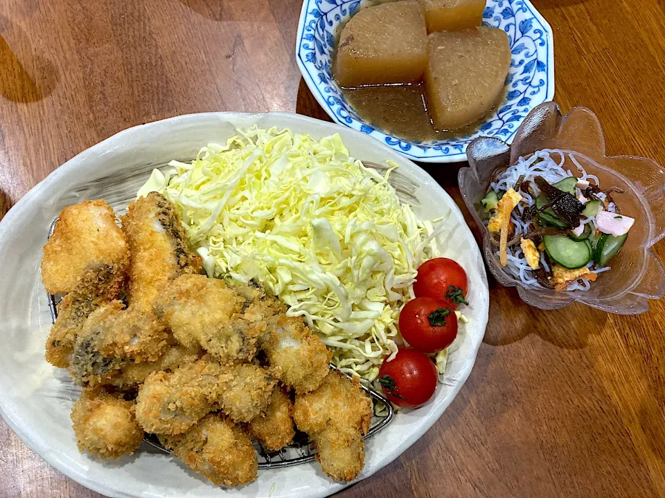 Snapdishの料理写真:仕事始め 夫の好物 晩ご飯|sakuramochiさん