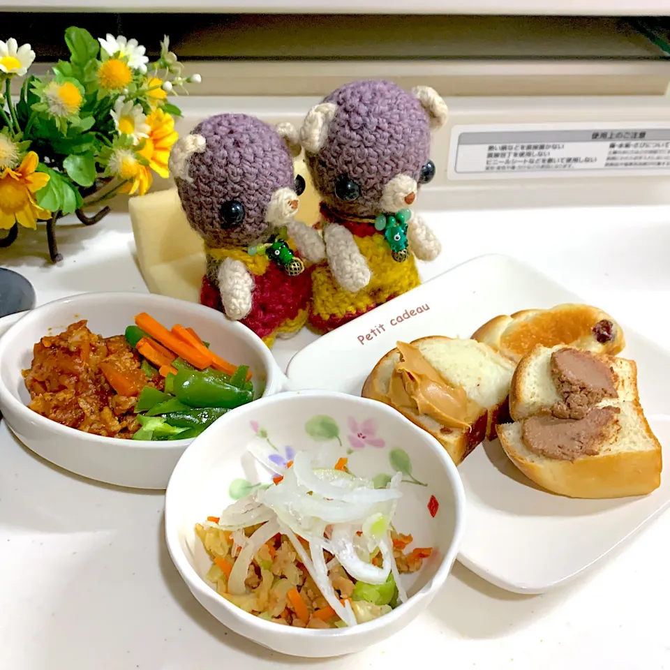 Snapdishの料理写真:朝ごぱん(*'▽'*)|chagashiさん