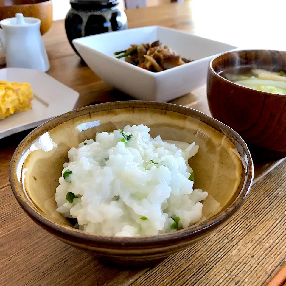 Snapdishの料理写真:七草粥でお昼ご飯 🍚🥢|sato*さん