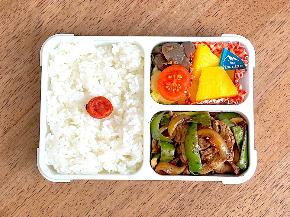 豚とピーマンの炒めもの弁当|703さん