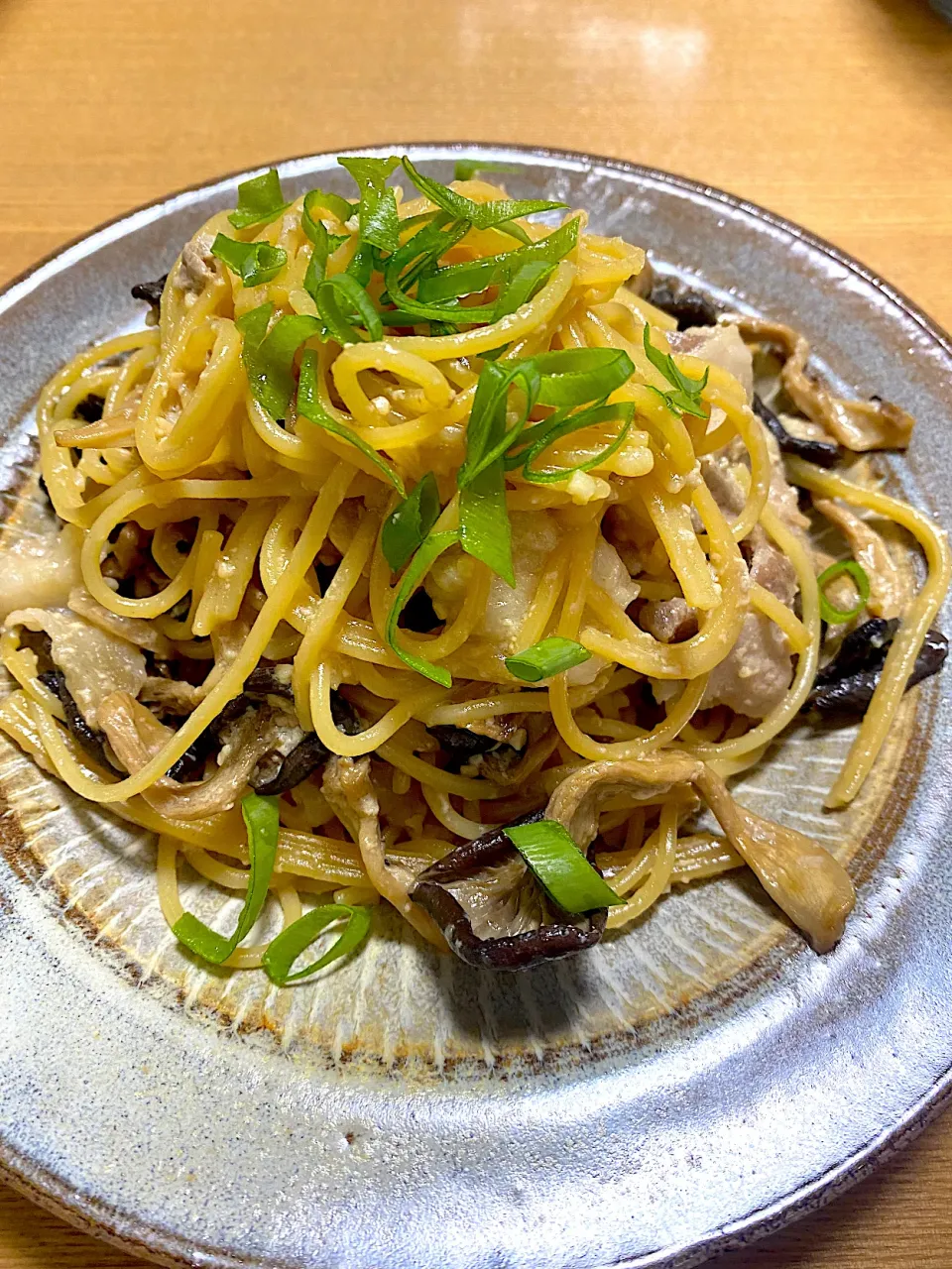 ホットクックで柚子胡椒にんにくきのこ和風パスタ🍝|1614さん