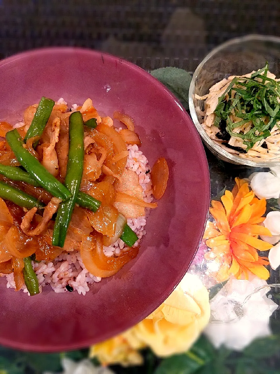 ❁焼肉丼ぶり
❁山芋の千切り|坂井陽子さん