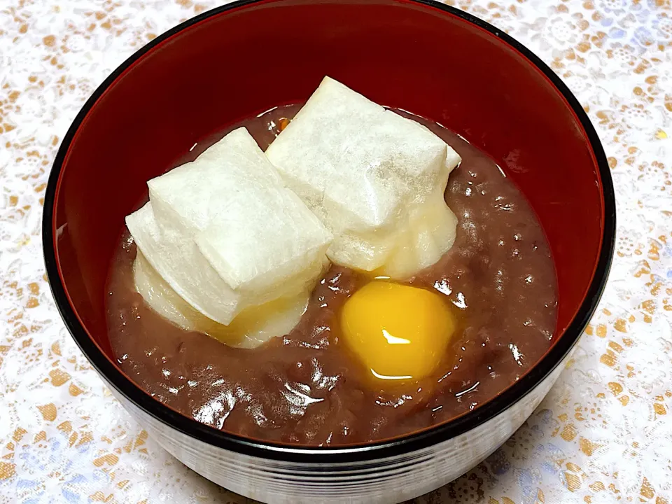 切り餅で御ぜんざい🌰|くろねこっく🐈‍⬛さん