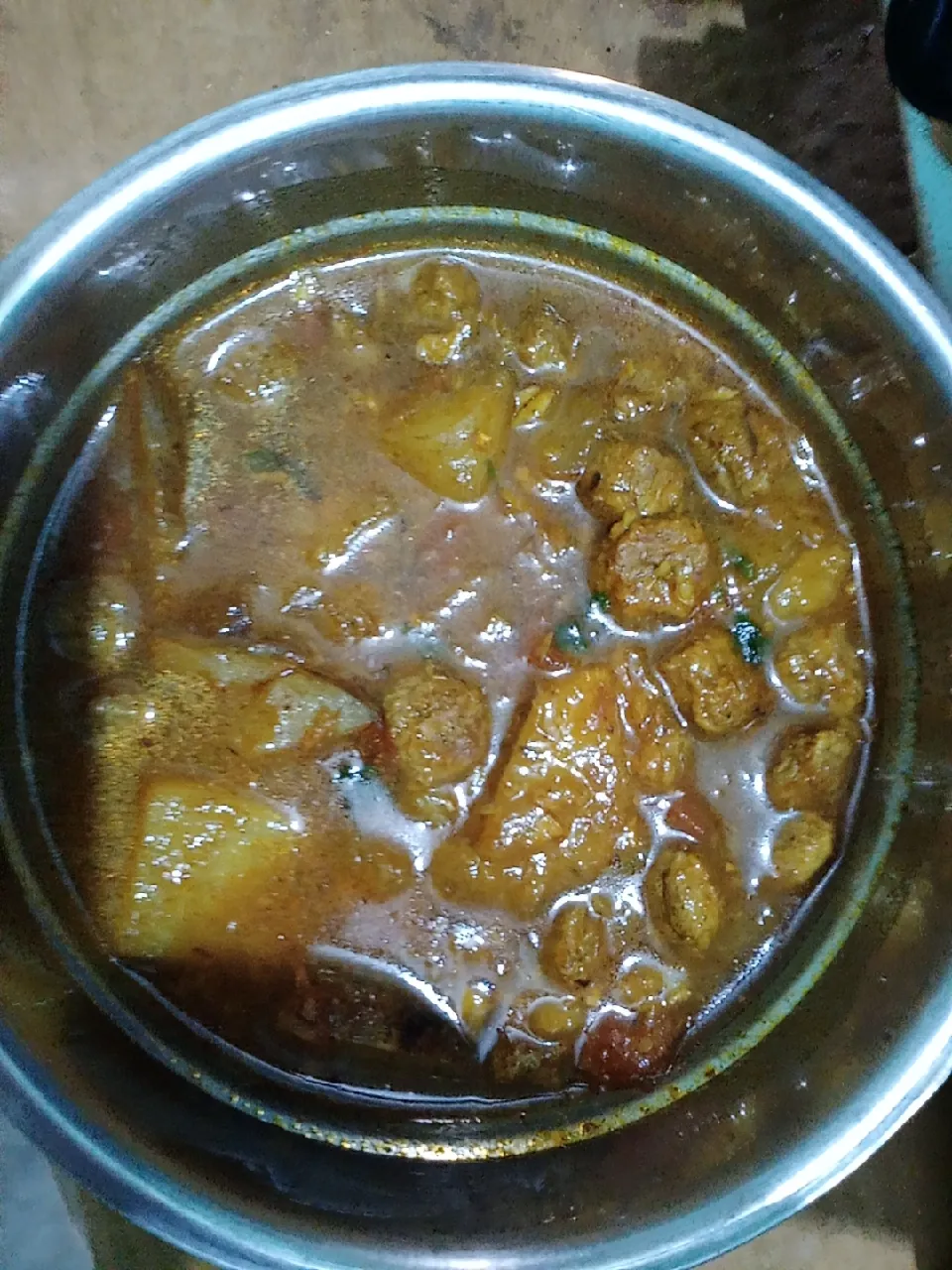 Snapdishの料理写真:#soyabean curry|pintuさん