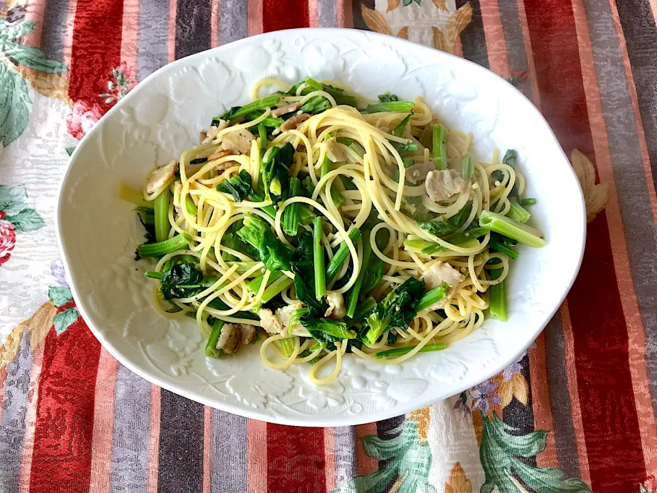 ほうれん草とベーコンのパスタ|Ayuさん