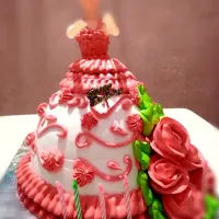 Snapdishの料理写真:Barbie cake|Anjali Patelさん