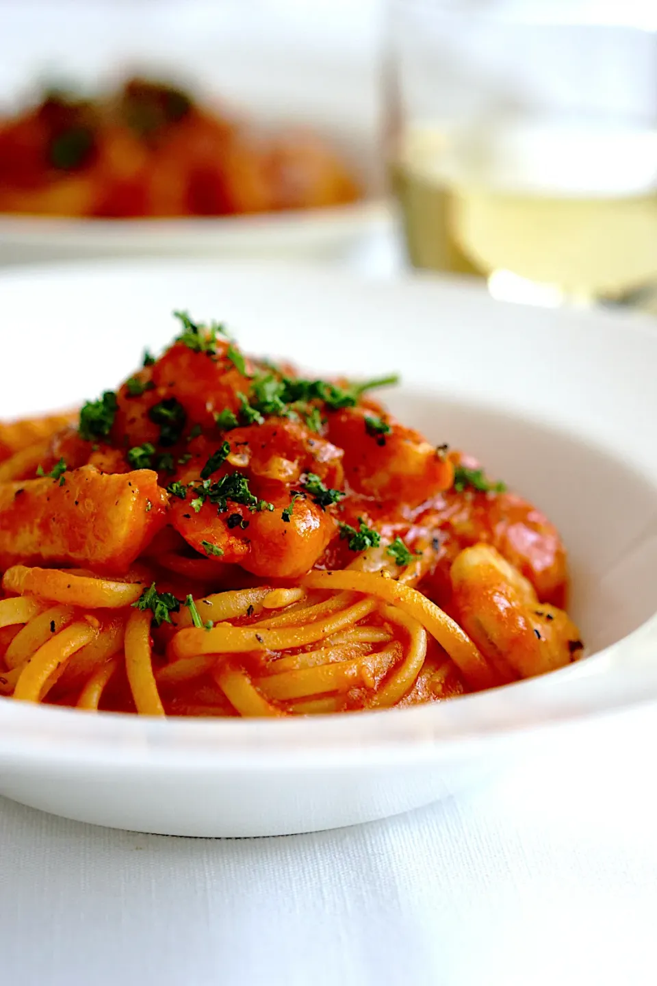 シーフードミックスでペスカトーレ🍝|てつやさん