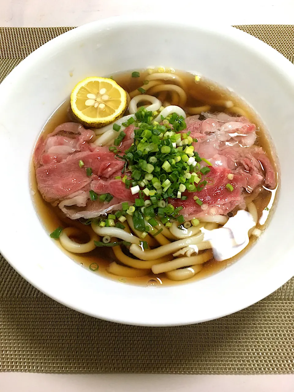 牛しゃぶうどん|ももさん