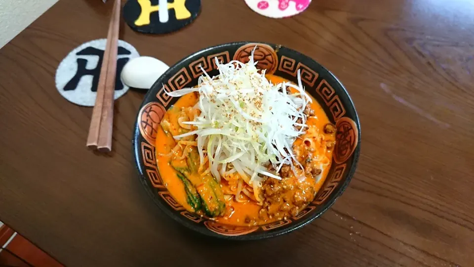 Snapdishの料理写真:激辛、濃厚担々麺(^^)|nabeさん