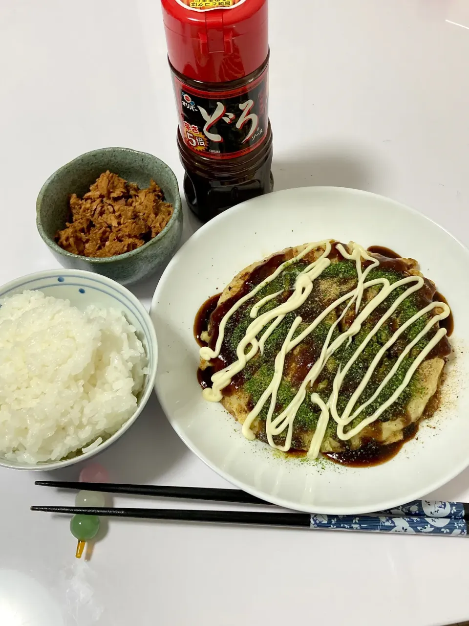 お好み焼き定食(๑•̀ㅂ•́)و✧|Kojiさん