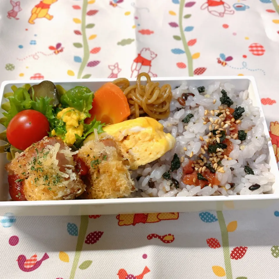 1月11日　娘弁当☆ハムカツ|kaoriさん