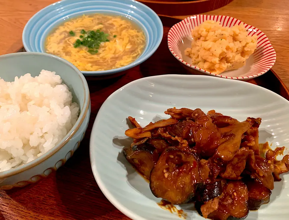 茄子と豚肉の味噌炒め|いちごさん