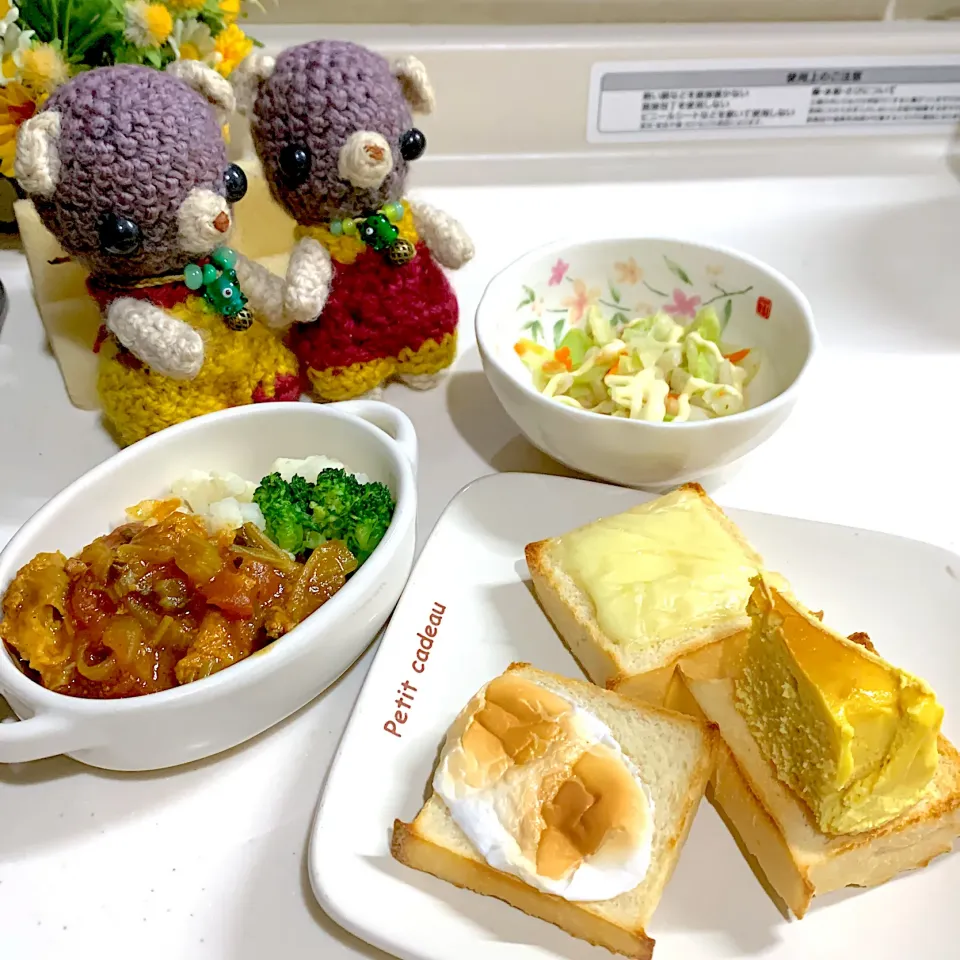 Snapdishの料理写真:朝ごぱん( ^ω^ )|chagashiさん