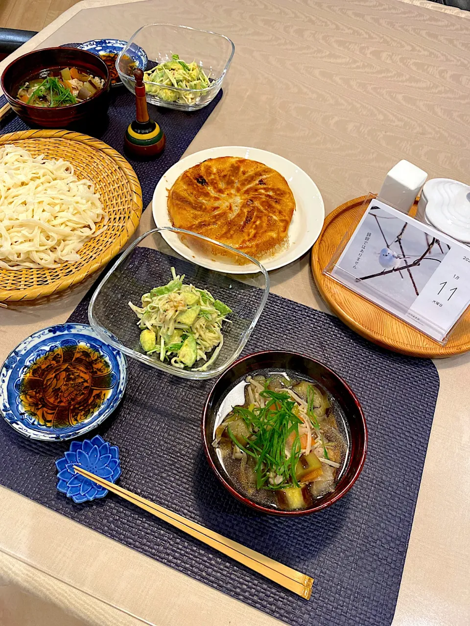 肉汁つけうどん、焼き餃子|papinさん