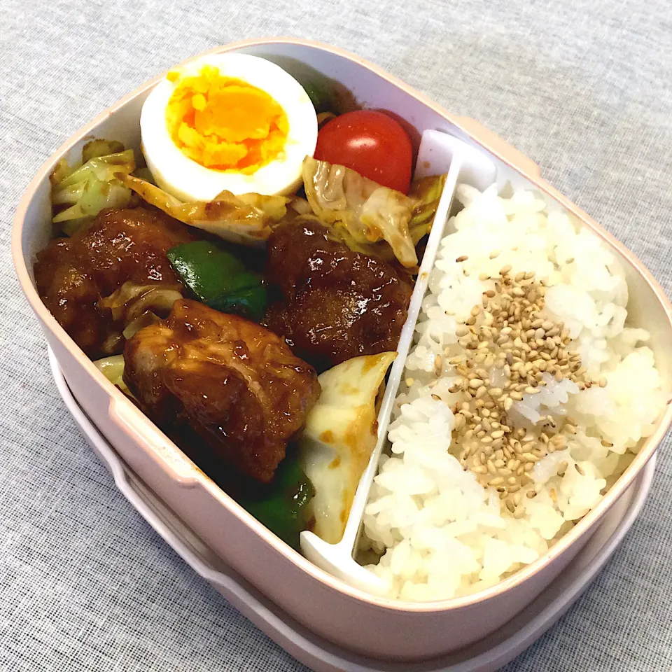 Snapdishの料理写真:長女のJK弁当〜　鶏回鍋肉|yukoさん