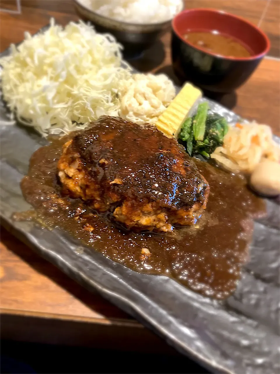 飛騨牛ハンバーグ定食　＃天狗の台所|石田尚之さん