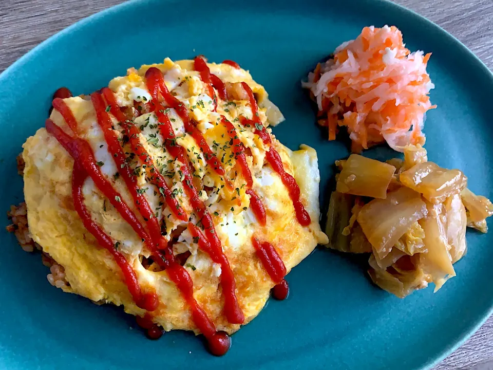 酒粕入りチーズオムライス、甘酒なます、ラーツァーパイ|みんまなさん