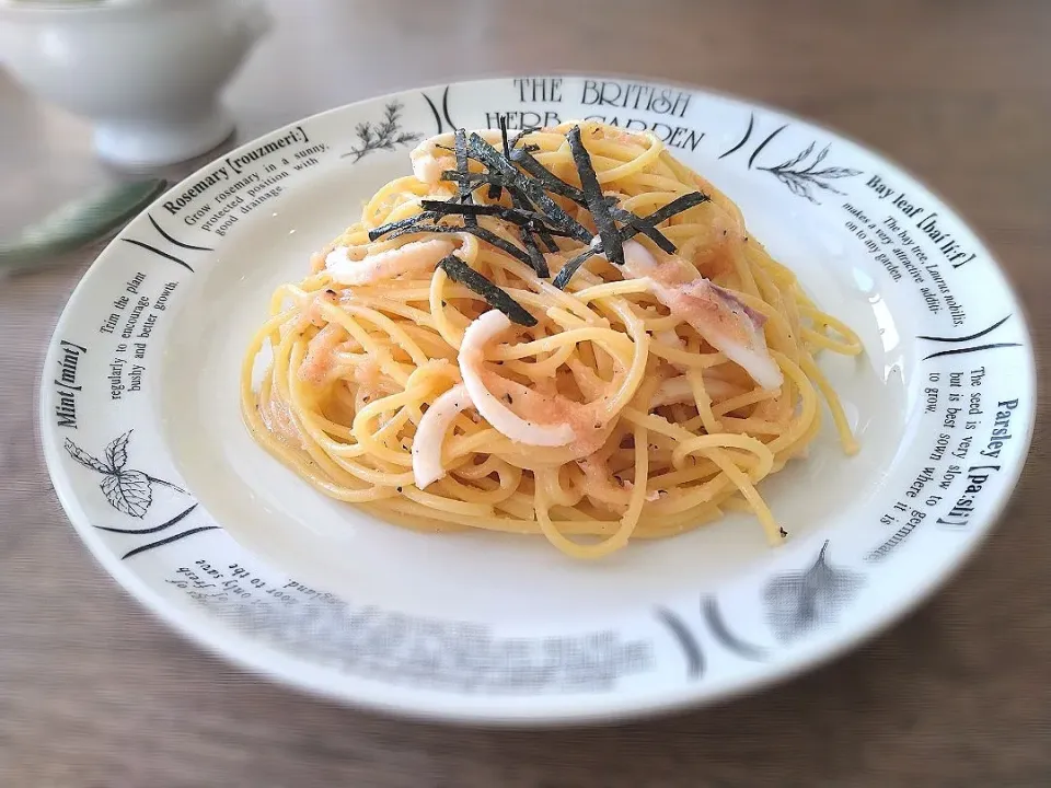 いかと明太子スパゲティ|古尾谷りかこさん