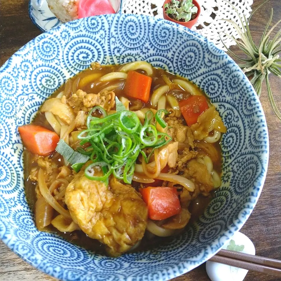 Snapdishの料理写真:カレーリメイクは〜
定番カレーうどん✨|とまと🍅さん